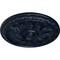 Ekena Millwork Kirke Ceiling Medallion (Fits Canopies up to 3 3/4"), Hand-Painted Midnight Dream, 15 3/4"OD x 5/8"P CM16KIMDF - alternate 3